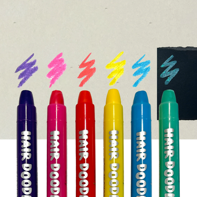 Hair Doodlers Hair Crayons - Set of 6