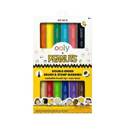 Peanuts Double-Ended Brush & Stamp Markers - Set of 12