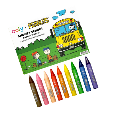 Peanuts Snoopy School Coloring Travel Kit
