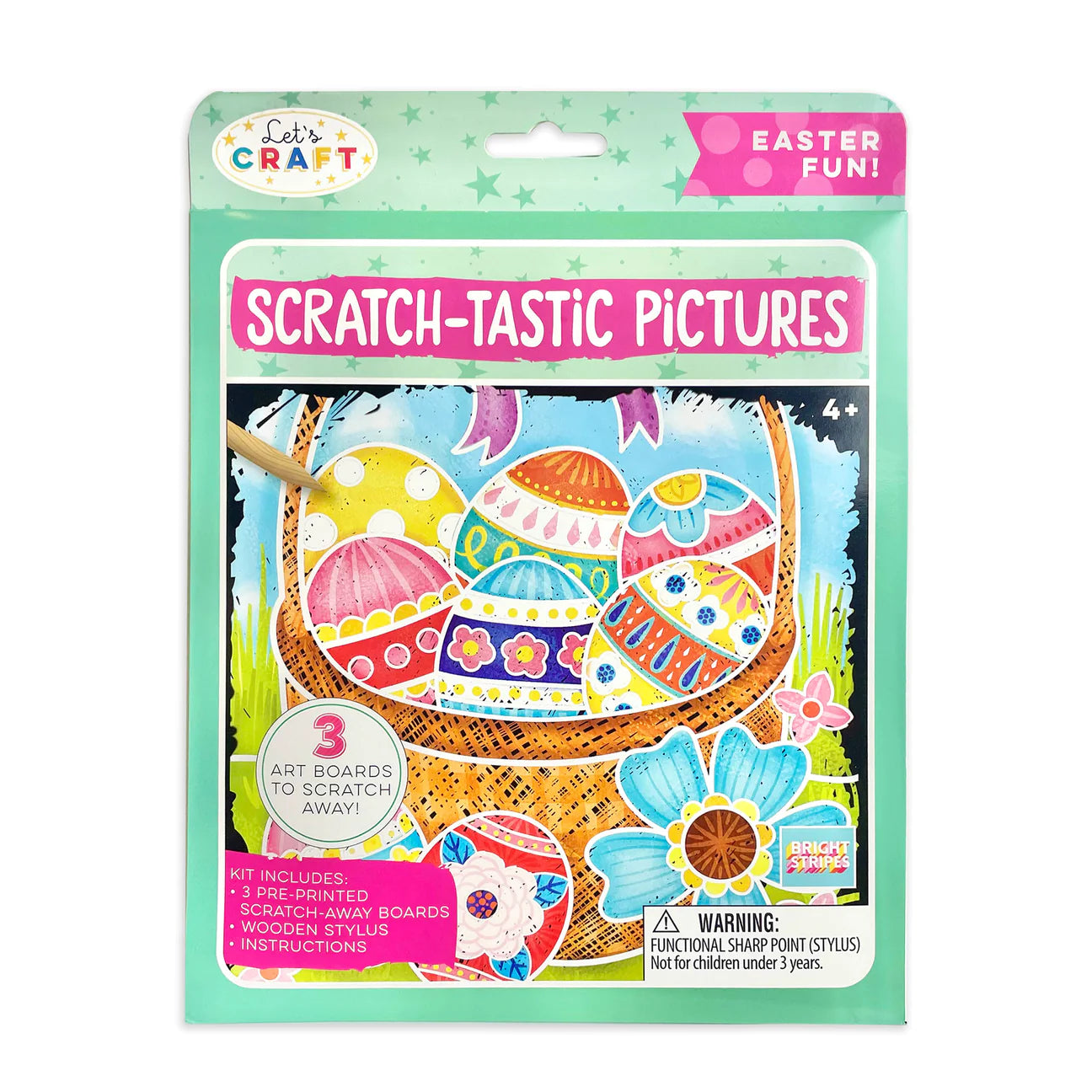 Bright Stripes Easter Scratch-Tastic