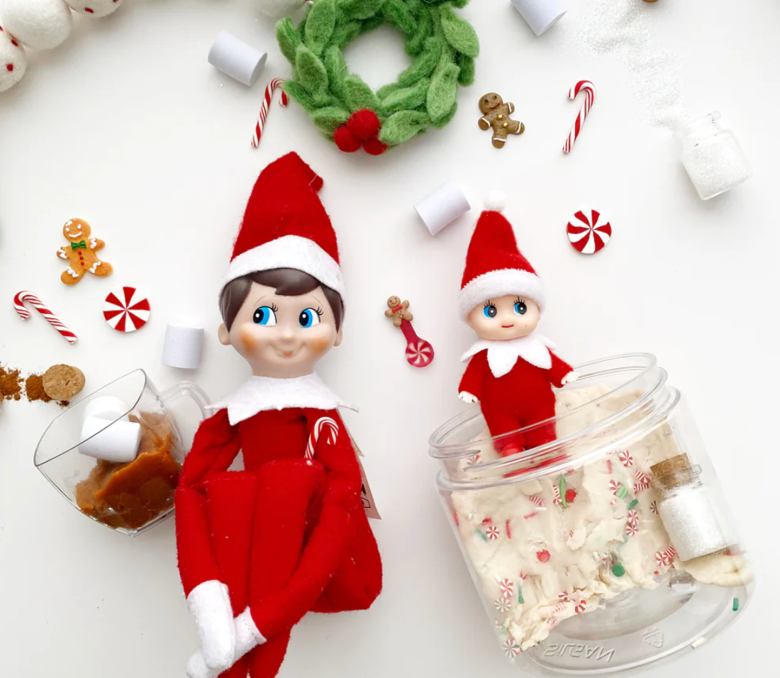 Elf in a Jar Play Dough-To-Go Kit