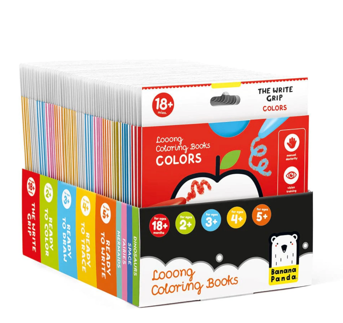 Looong Coloring Books- Books for 18m-5y