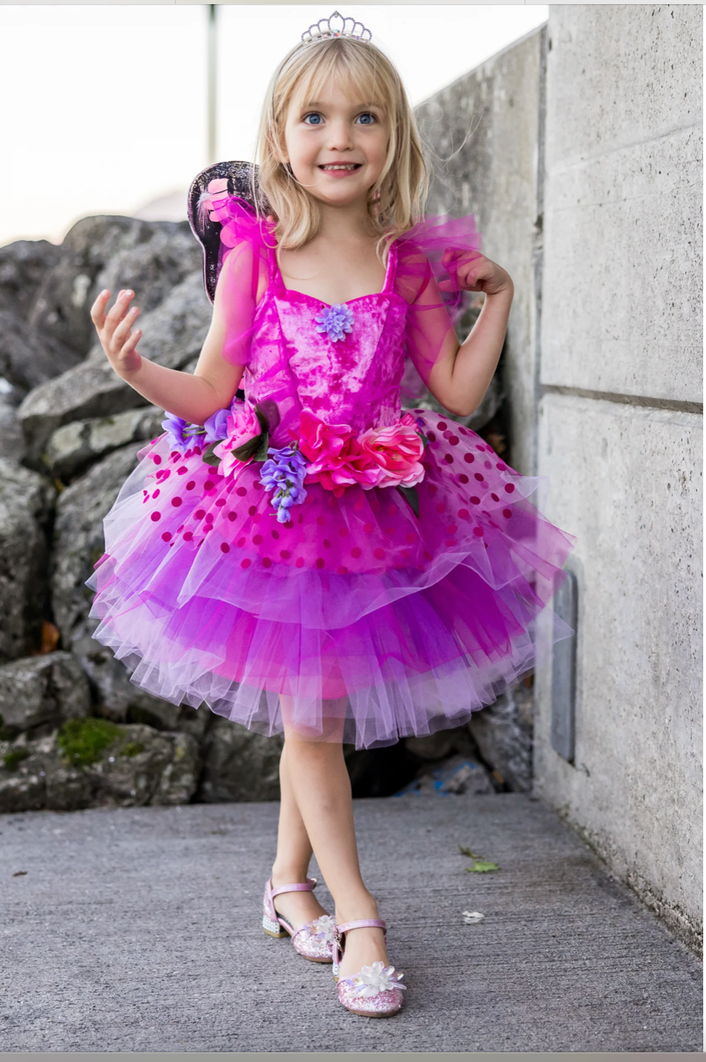 Fairy Blooms Deluxe Dress & Wings Size 3/4
