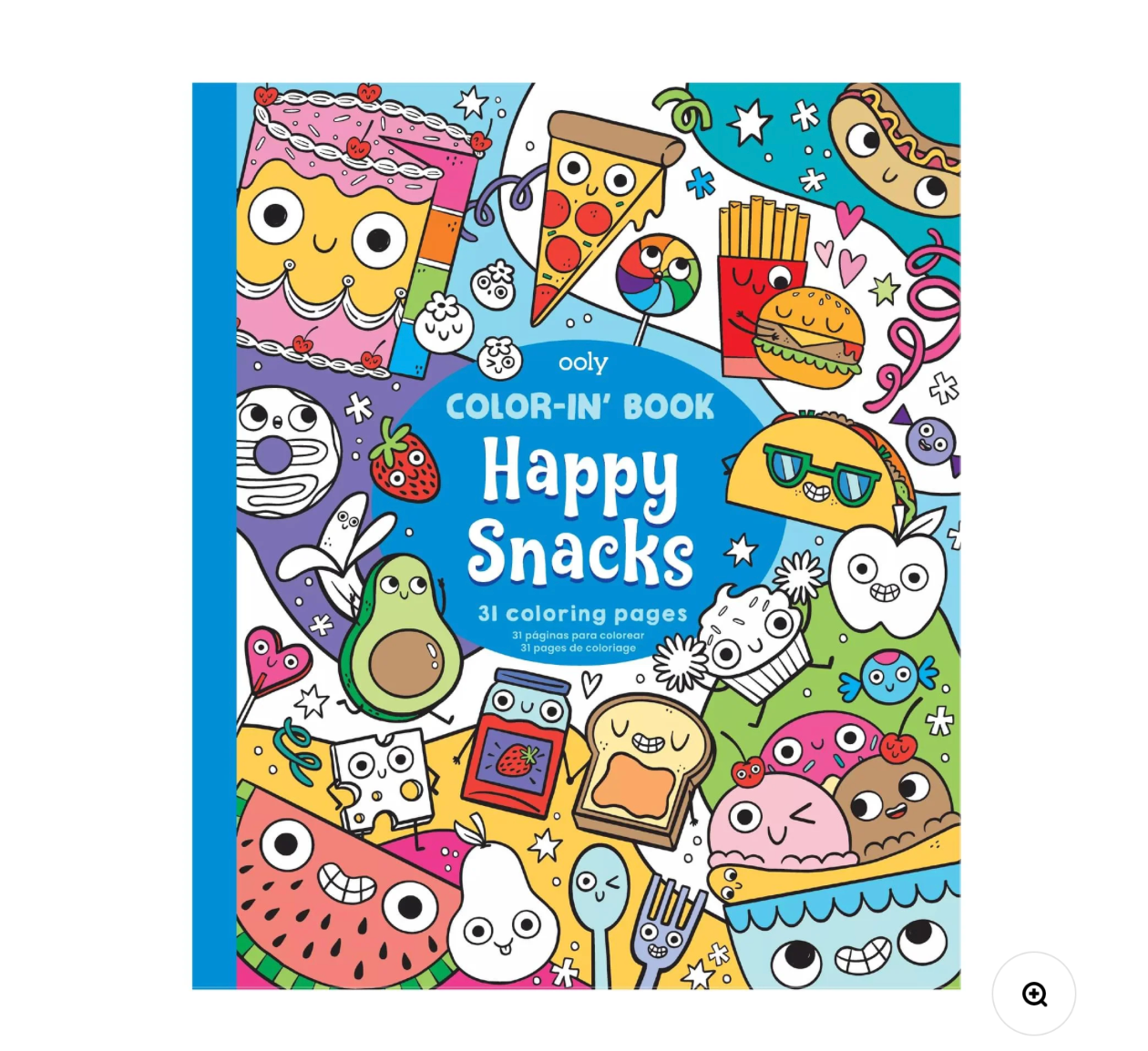 Color-in' Book Coloring Book - Happy Snacks