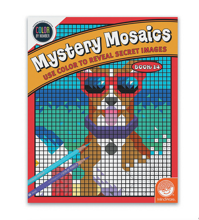 Color By Number Mystery Mosaics: Book 14