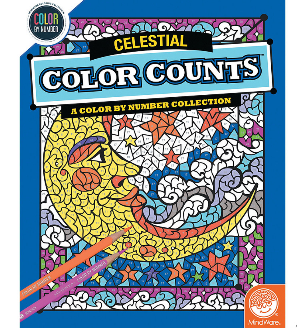 Color by Number Color Counts: Celestial