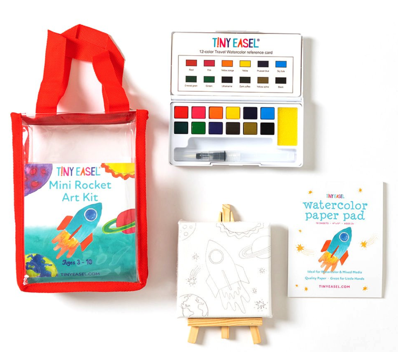 Tiny Easel Mini Rocket Art Kit