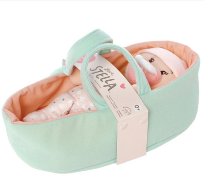 Love, Stella My First Doll Peach & Bassinet
