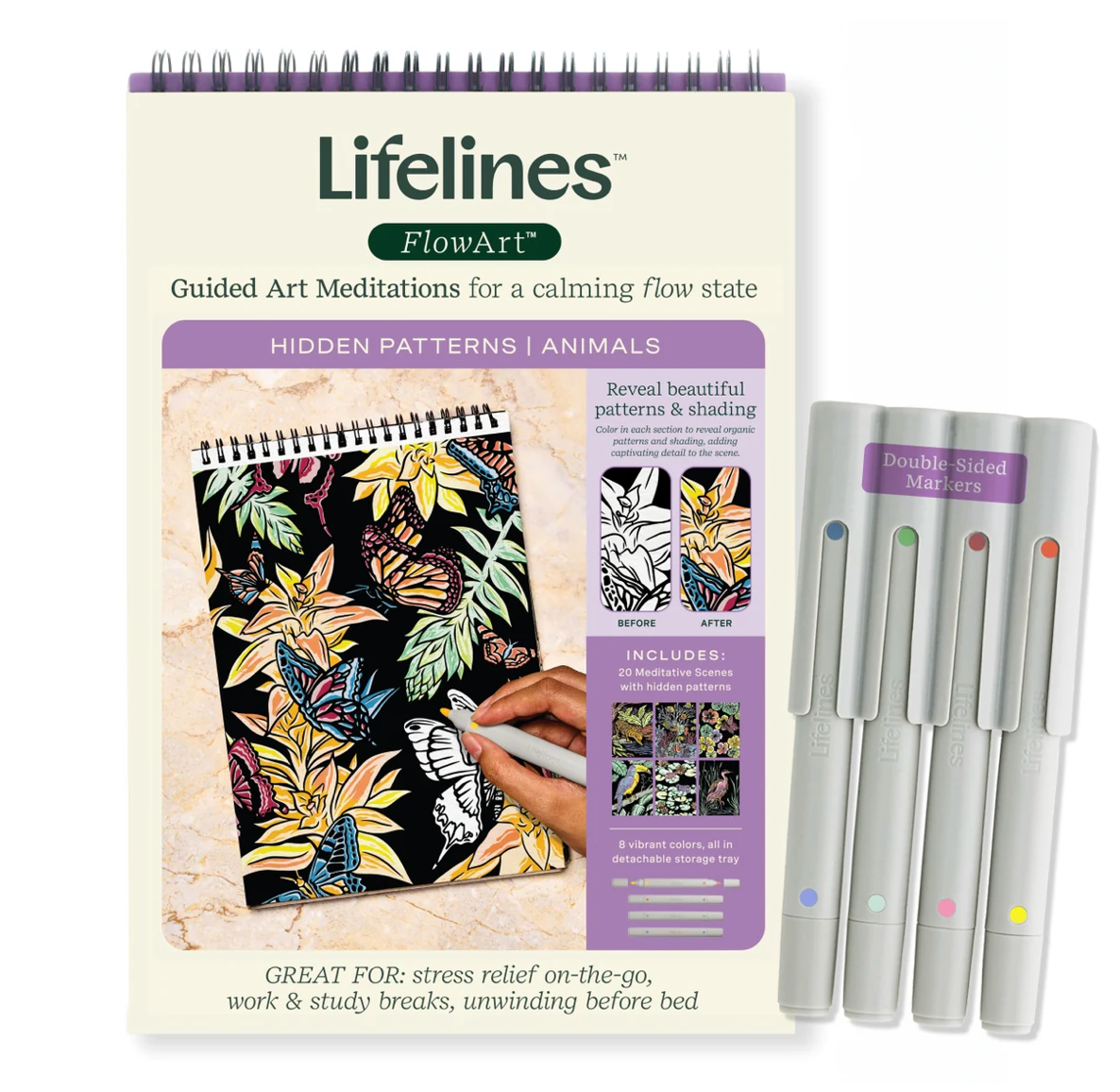 Lifelines FlowArt Guided Meditation- Hidden Patterns Animals