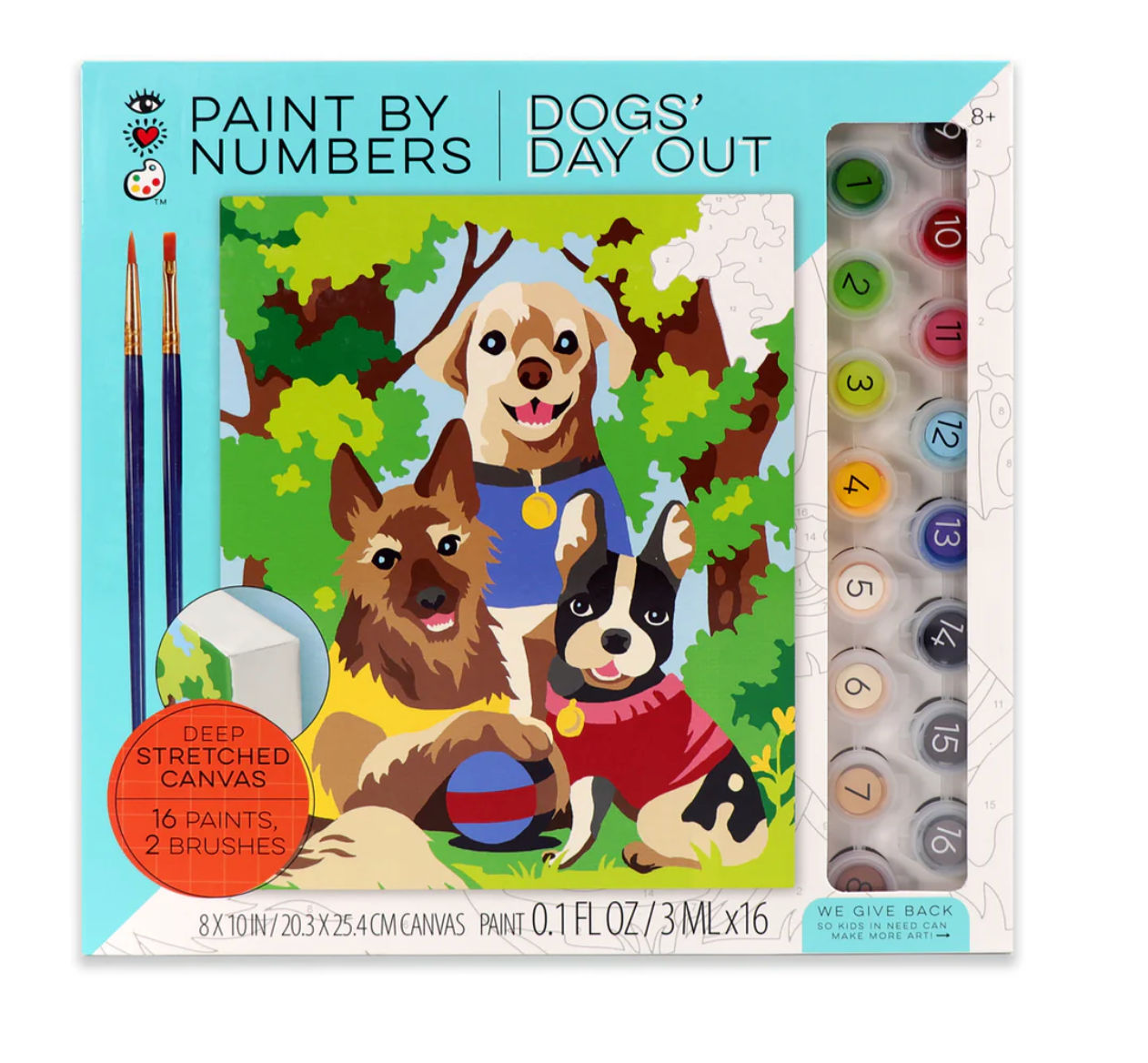 Paint By Number Dogs | Bright Stripes