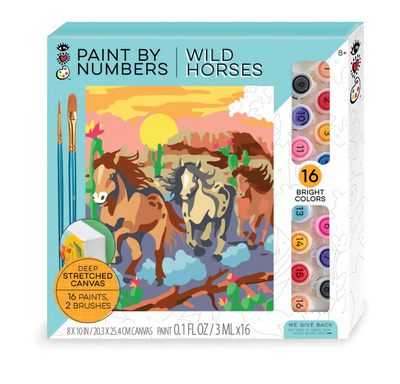 Paint By Number Wild Horses |  Bright Stripes