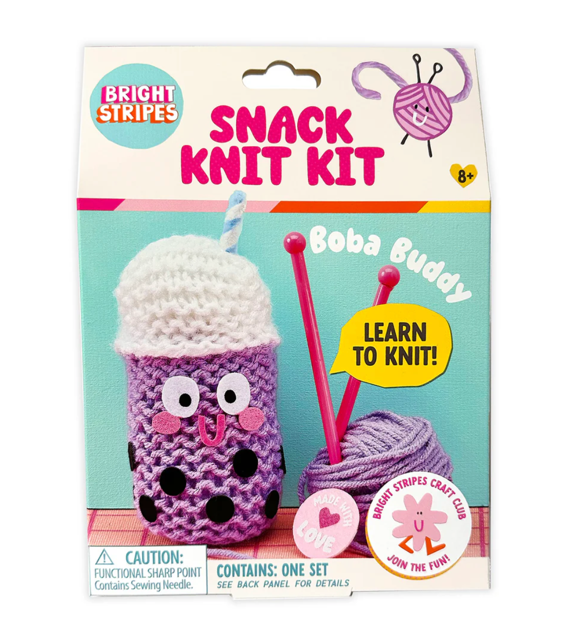 Snack Knit Kit- Boba Buddy