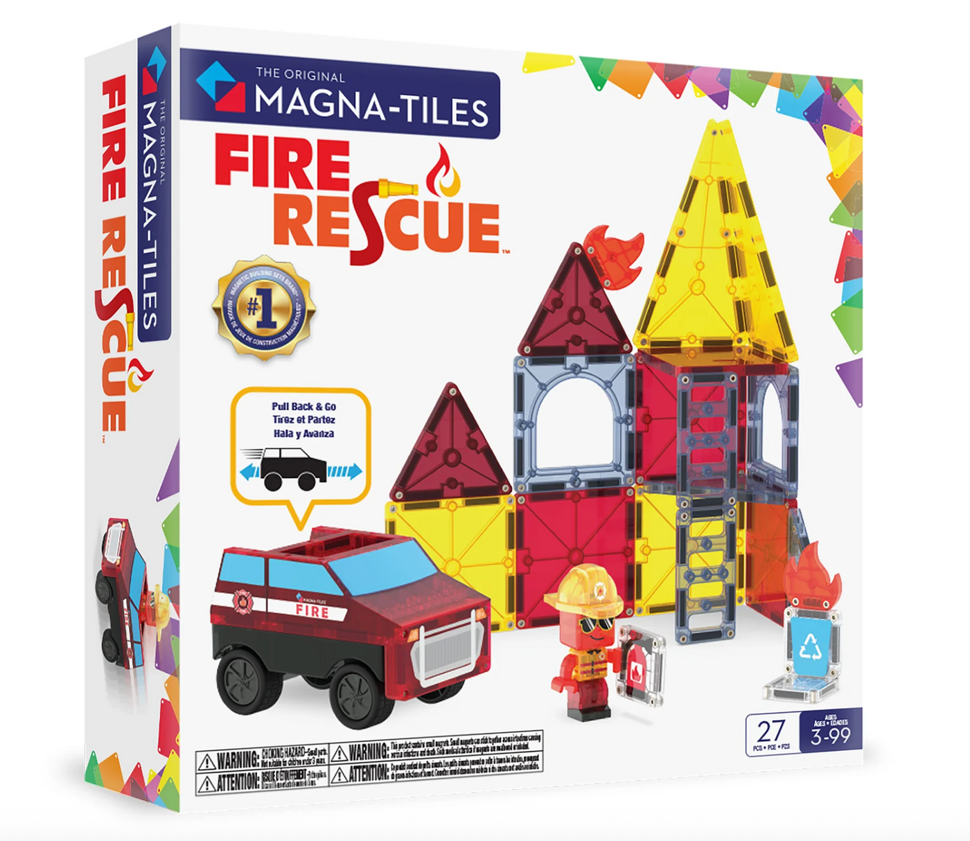 Magnatiles Fire Rescue - 27 Piece Set