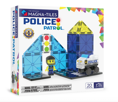 Magnatiles Police Patrol- 20 Piece Set