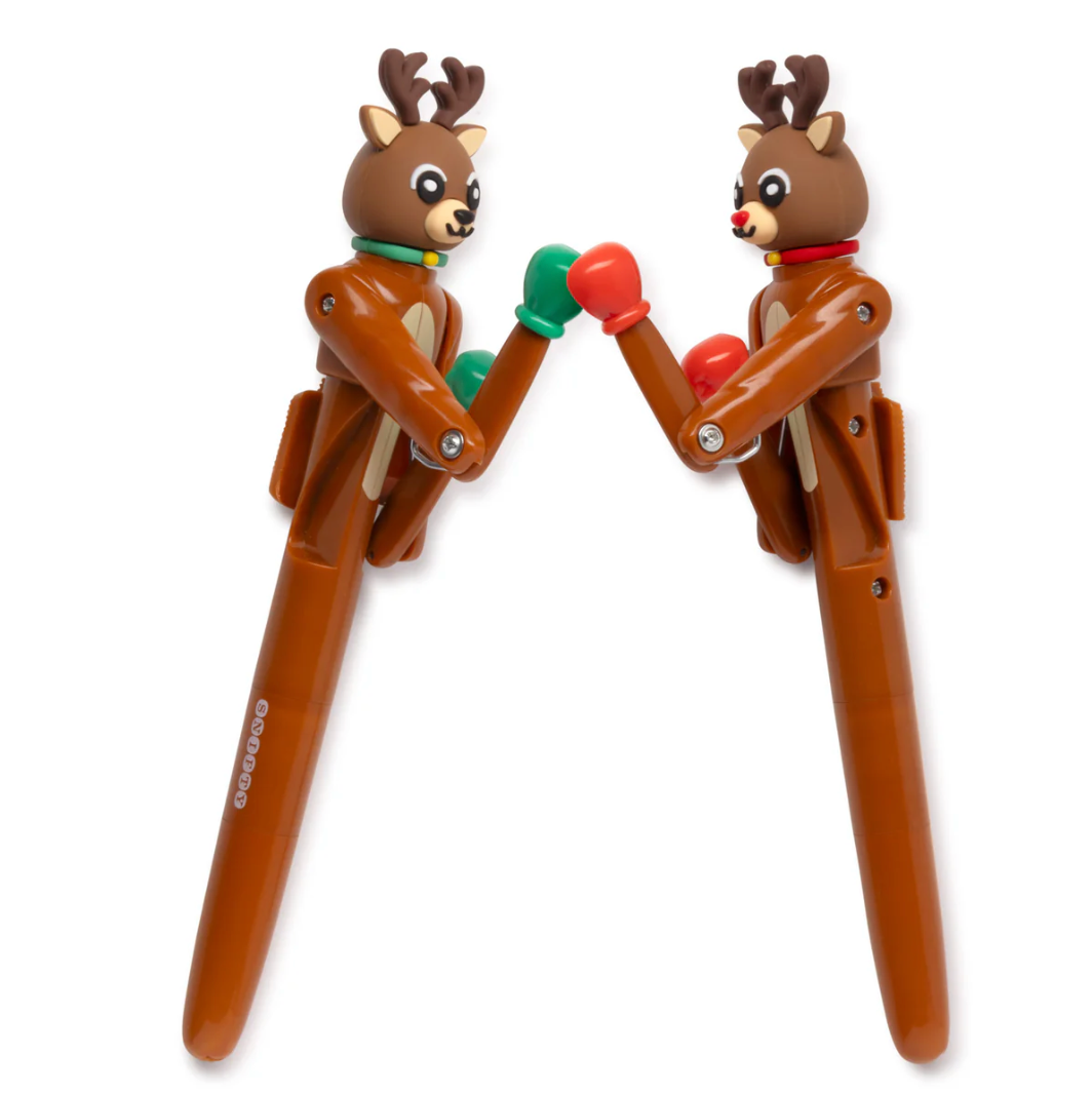Boxing Reindeer Pens-Set of 2