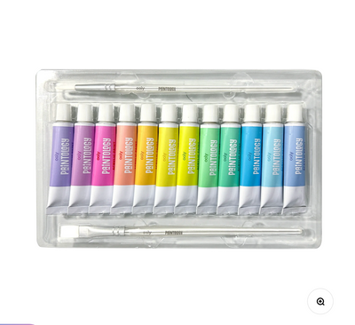 Paintology Acrylic Paints Set - Pastel Colors - Set of 12