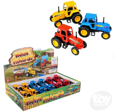 Pull-back Diecast Farm Tractor