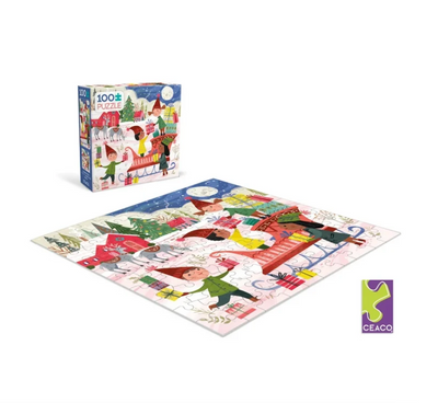 100pc Holiday Sleigh Ride Puzzle