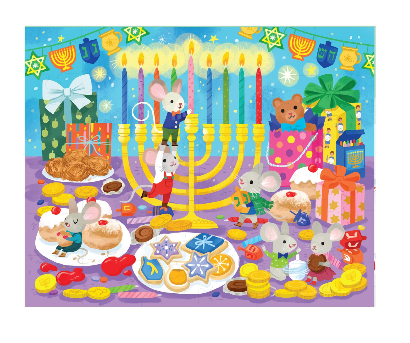 Hanukkah Lights 36 Piece Puzzle