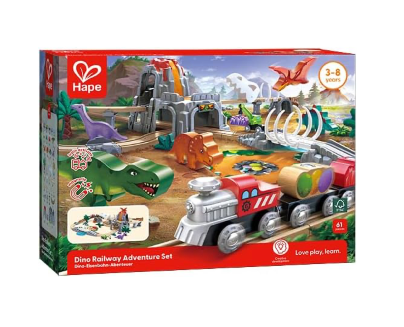 Dinosaur Railway Adventure Train Set
