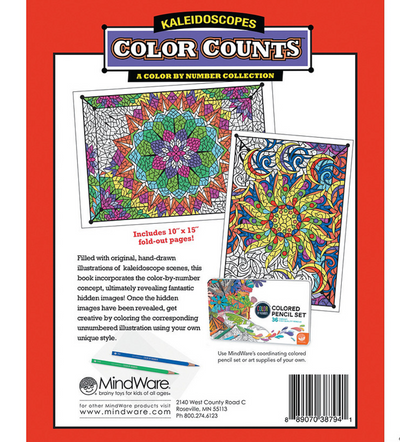 Color by Number Color Counts: Kaleidoscope