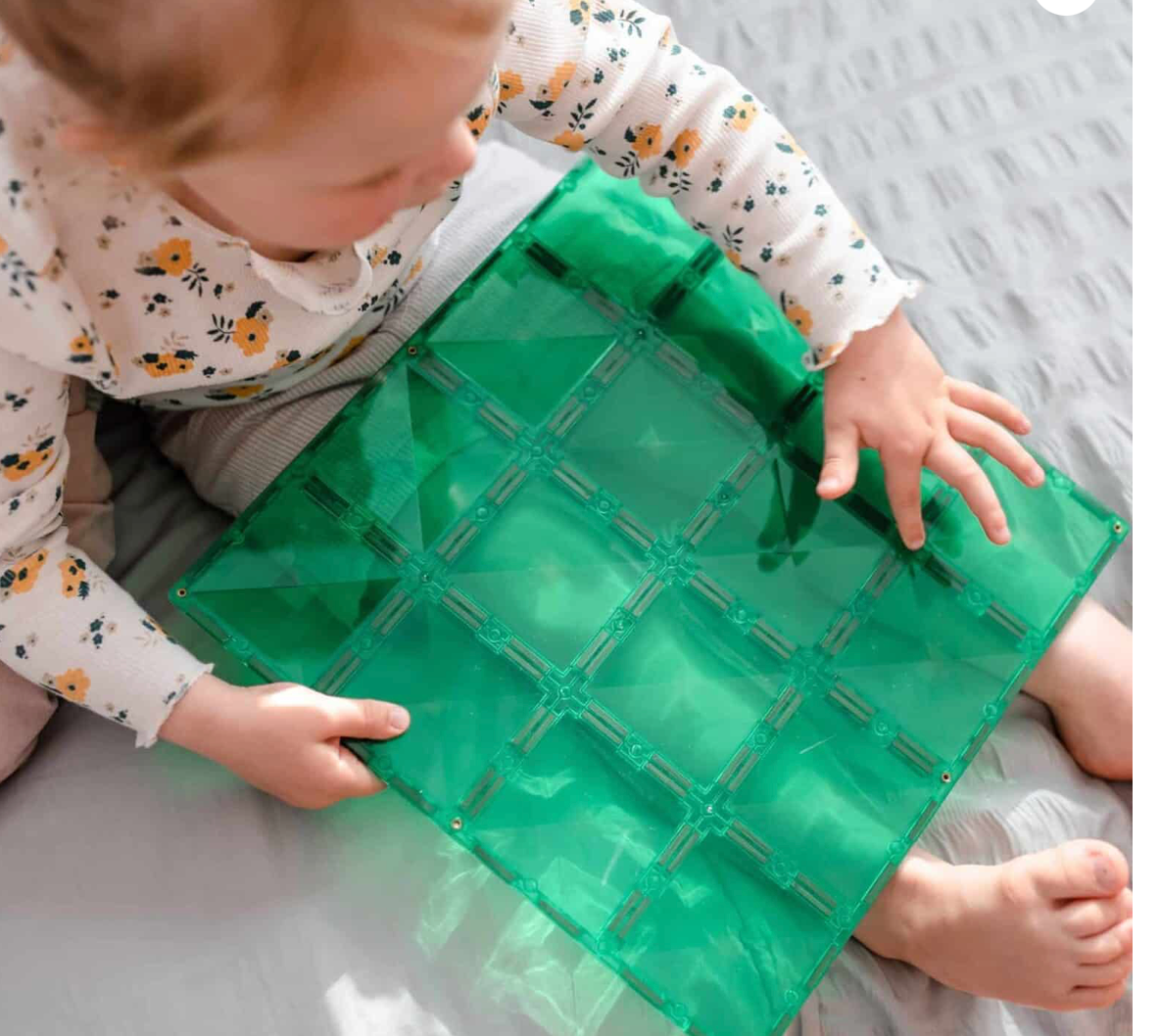 Connetix Mega Base Plates-Blue and Green