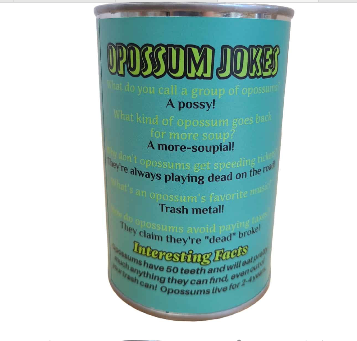Canned Opossum