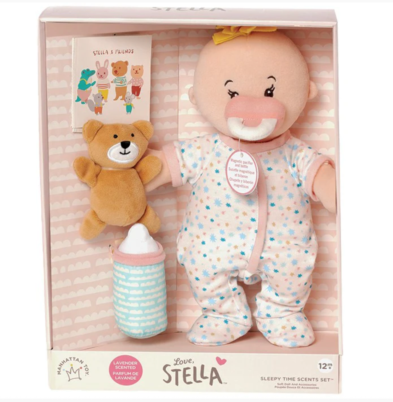 Love, Stella Sleepy Time Set Peach Doll with Blonde Tuft