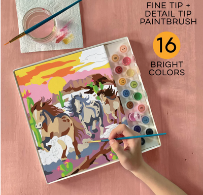 Paint By Number Wild Horses |  Bright Stripes