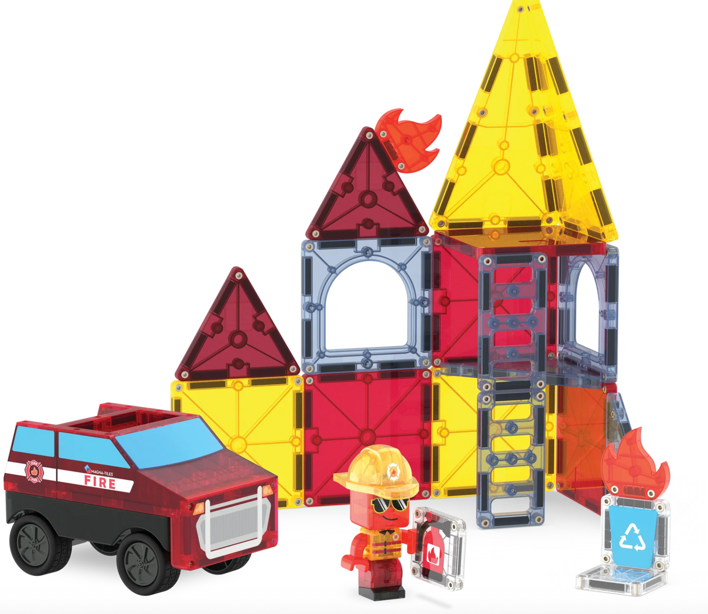 Magnatiles Fire Rescue - 27 Piece Set