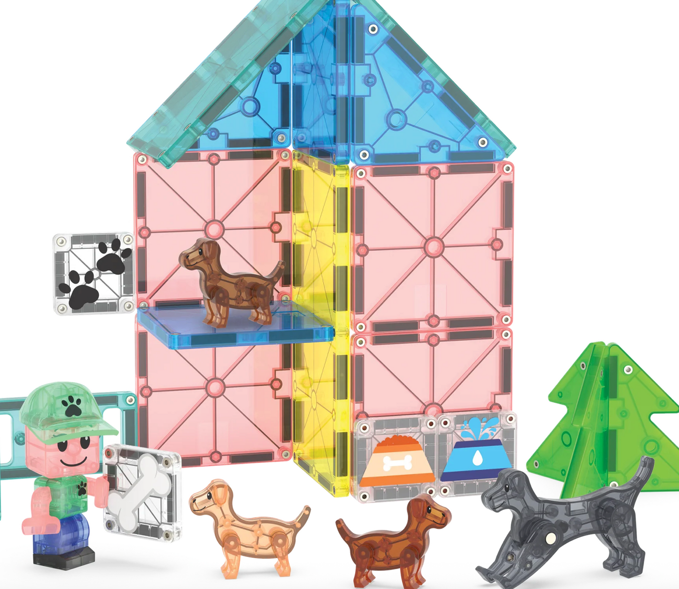 Magnatiles Puppy Park- 27 Piece Set