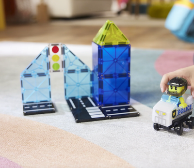 Magnatiles Police Patrol- 20 Piece Set