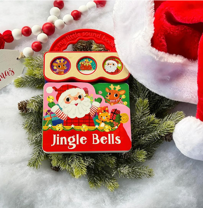 Jingle Bells 3-Button Sound Christmas Board Book for Babies and Toddlers