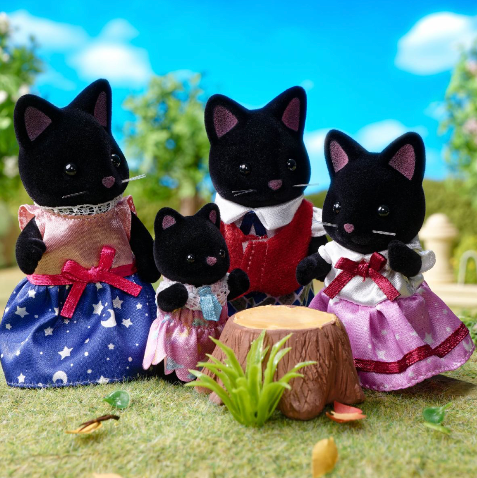 Calico Critter Midnight Cat Family – The Toy Shoppe Northport