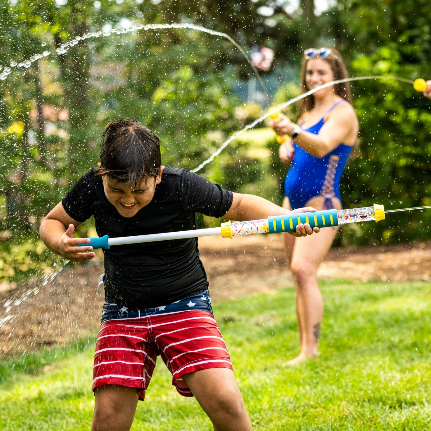 Blue Plastic Water Cannon