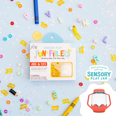 Sensory Jar Fun Fillers - ABC & 123