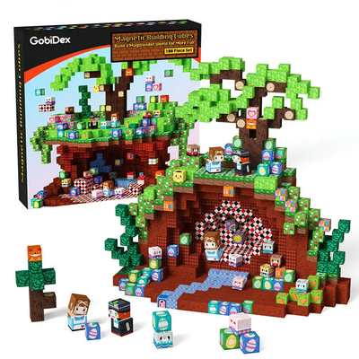 GobiDex Alice Magnetic Building Cubes 100 Pc Set