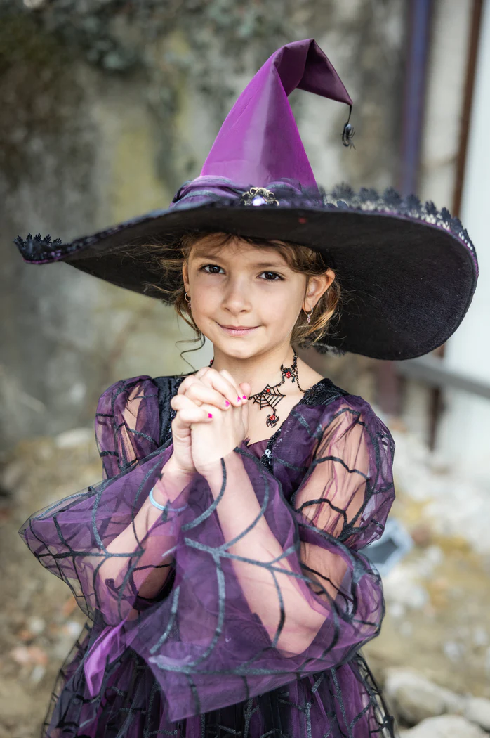 Amethyst Spider Witch Hat