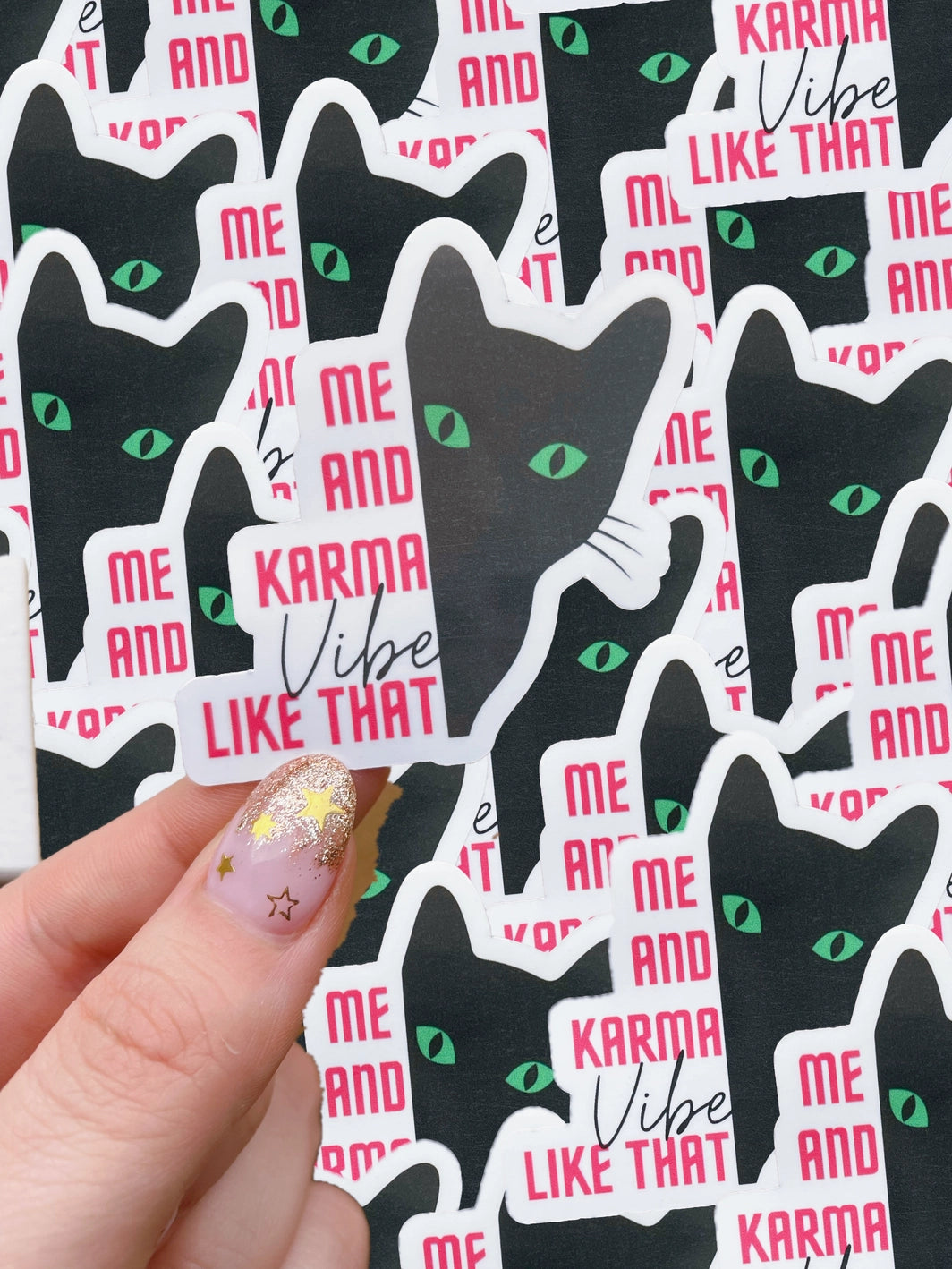 Karma Cat| Taylor Swift Inspired Waterproof Sticker|Karma Cat Vibes
