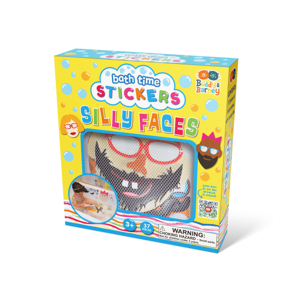 Bath Time Stickers Silly Faces