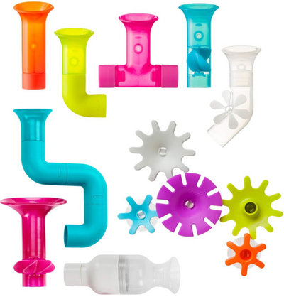 Boon Pipes & Tubes & Cogs Bath Toy Bundle