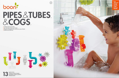 Boon Pipes & Tubes & Cogs Bath Toy Bundle