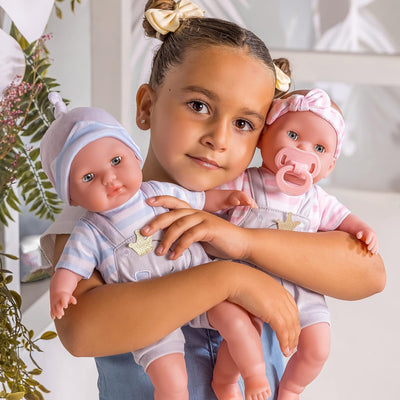 Berenguer Boutique 15in Baby Doll Twins Gift Set