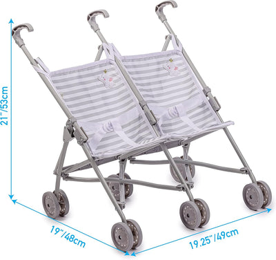 Berenguer Boutique Twin Umbrella Stroller