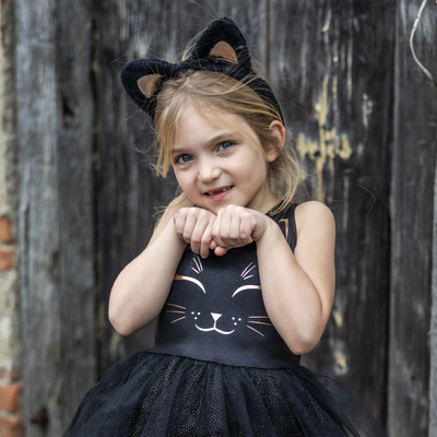 Black Cat Dress and Headband