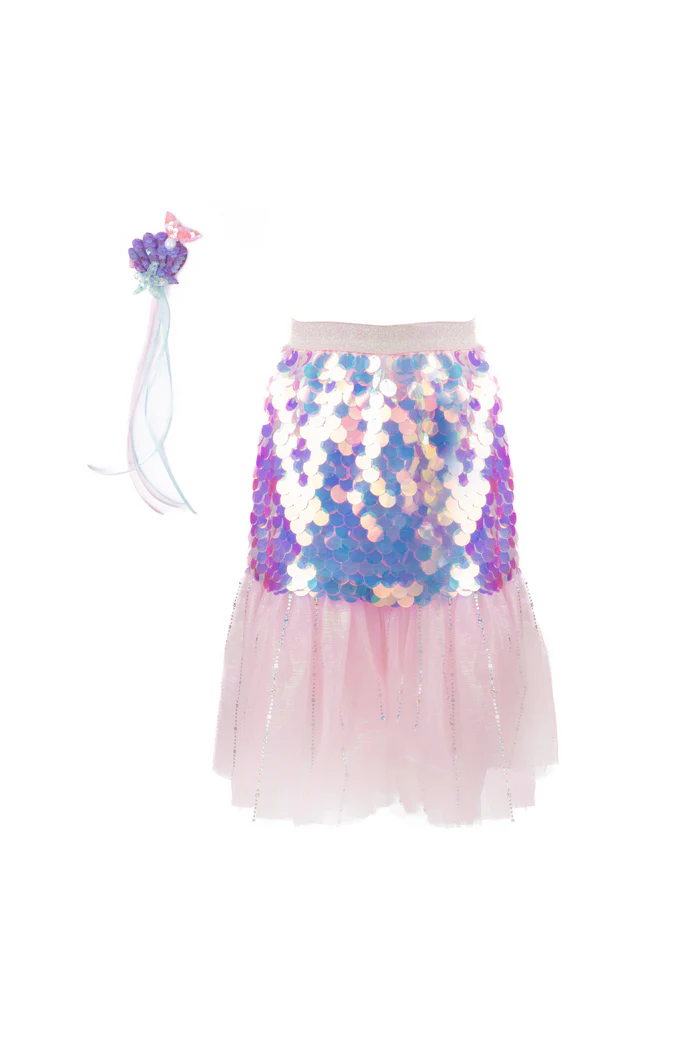 Bling Bling Mermaid Skirt & Hairclip Pink 4/6