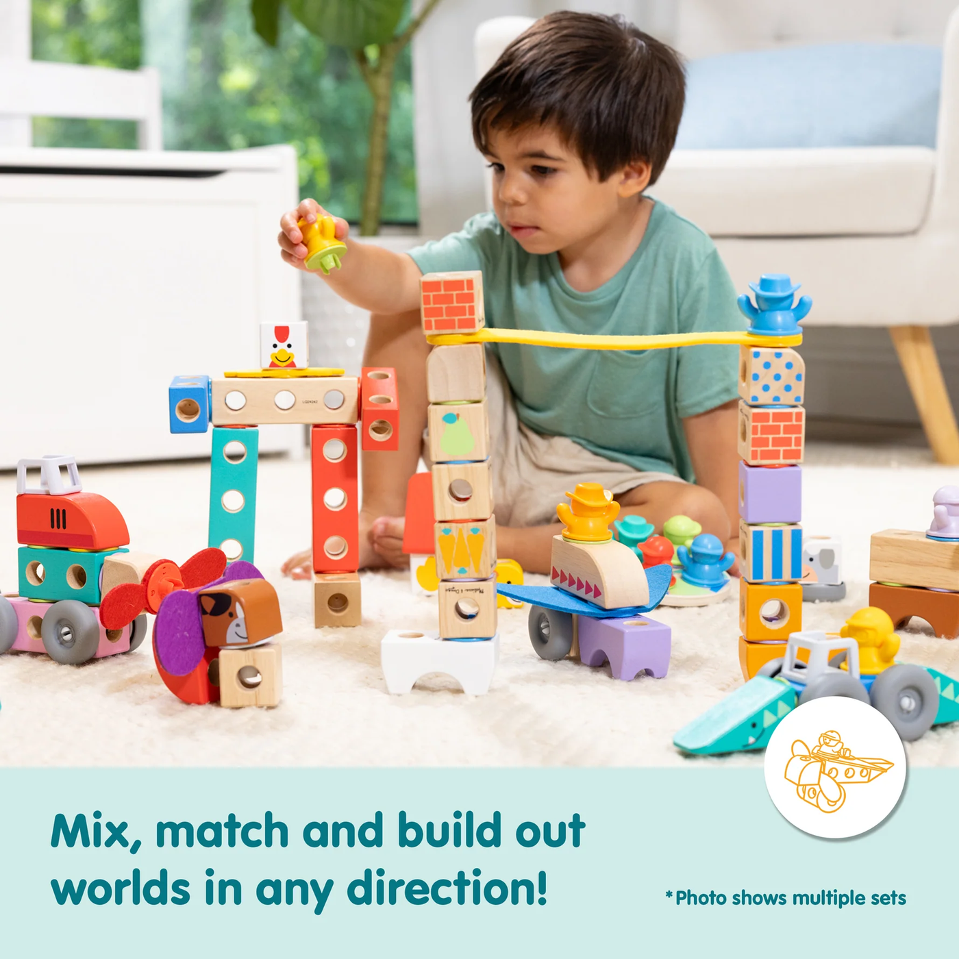 Blockables 56 Piece Farm Play Set