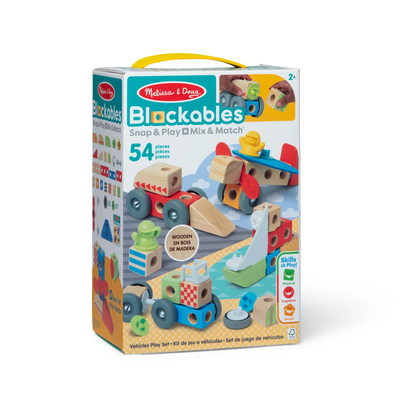 Blockables 54 Piece Vehicles Play Set