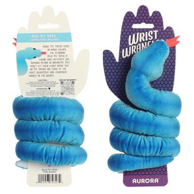 Wrist Wrangler Snake Plush - Blue Pit Viper