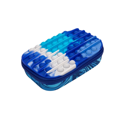 Zip & Pop Storage Box Sensory Pencil Case Blue